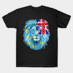 Tuvalu flag - lion Flag Of Tuvalu T-Shirt